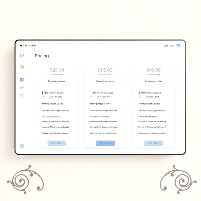 Přehledný indigo dashboard s třemi cenovými plány